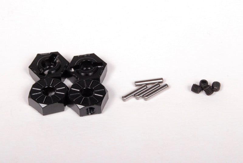 Axial AX30427 Black Narrow  Aluminum Hex Hub 12mm 4 Pack