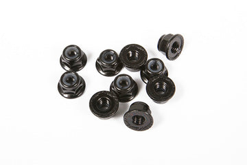 Axial AX31250 Serrated Nylon Lock Nut Black 4mm 10 Pack