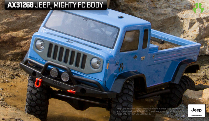 Axial AX31268 Jeep Mighty FC Body .04 Clear for SCX10/SCX10II
