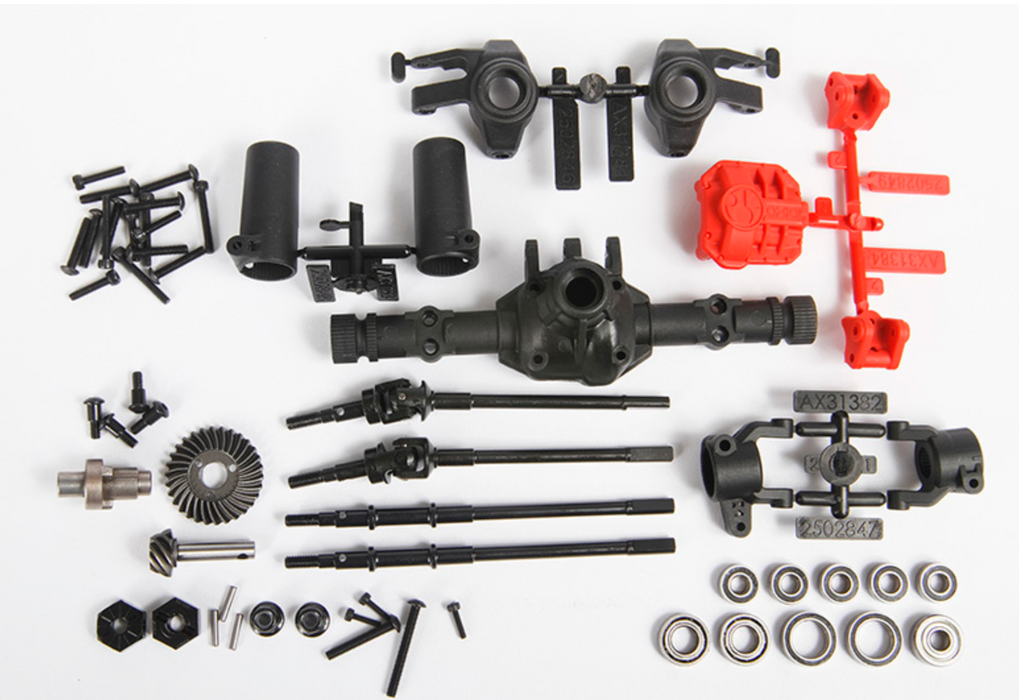Axial AX31438 Front or Rear AR44 Locked Axle Complete Set for SCX10II