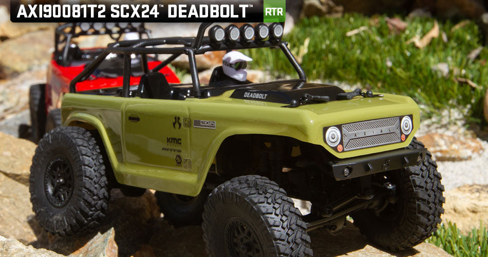 Axial AX90081 SCX24 Deadbolt 1/24 Scale 4x4 RTR Crawler Green