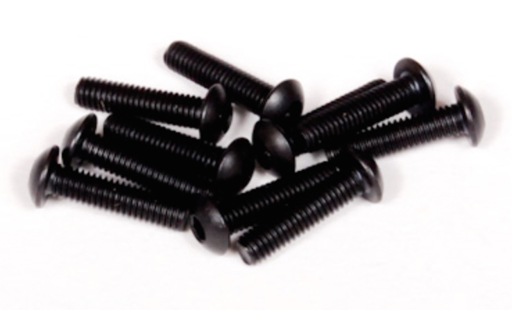 Axial AXA116 Hex Socket Button Head M3x12mm Screw 10 Pack