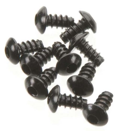 Axial AXA433 M3x6mm Tapping Hex Socket Button Head Screws Black (10 pcs)