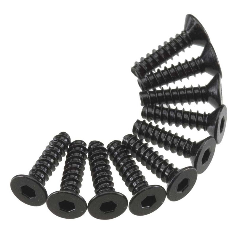 Axial AXA466 Hex Socket Flat Head M3x12mm Screw 10 Pack