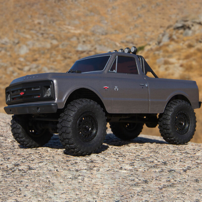 Axial AXI00001T2 SCX24 1/24 4x4 RTR 1967 Chevrolet C10 Crawler Dark Silver