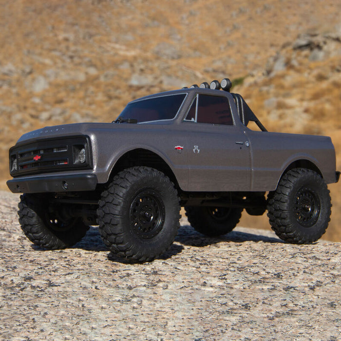 Axial AXI00001T2 SCX24 1/24 4x4 RTR 1967 Chevrolet C10 Crawler Dark Silver