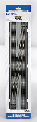Bachmann 44138 HO Scale E-Z Track Command #6 Right Hand Crossover with DCC