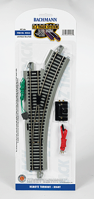 Bachmann 44562 HO Scale E-Z Track Remote Right Hand Switch