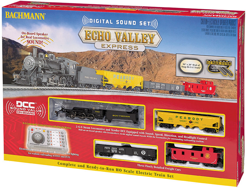 Bachmann 00825 HO Scale Echo Valley Model Train Set with DCC and Sound