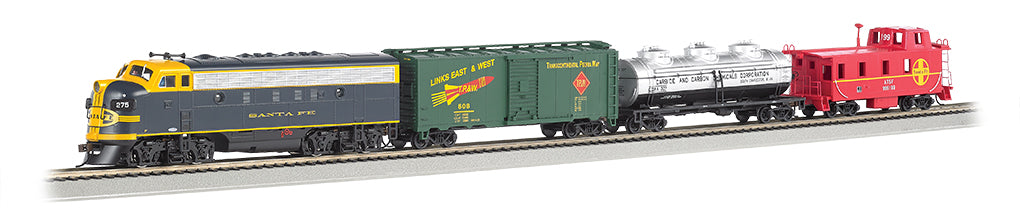 Bachmann 00826 HO Scale Thunder Chief Santa Fe Starter Train Set with DCC and Sound