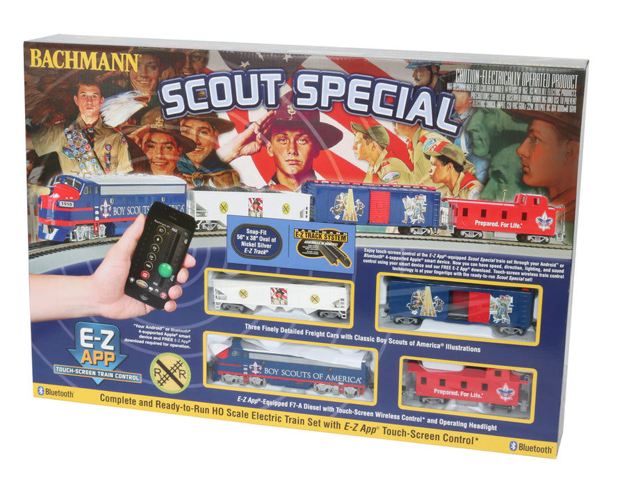 Bachmann 01503 HO Scale Scout Special with E-Z App Train Control Set