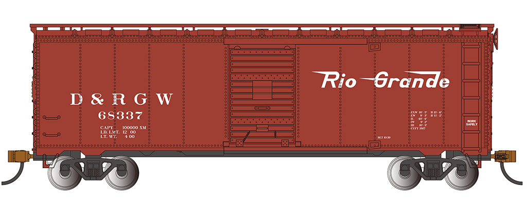 Bachmann 15010 HO Scale Track Cleaning Boxcar Rio Grande DRG&W