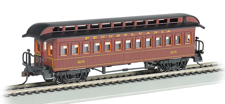 Bachmann 15102 HO Scale Wood Old Time Coach Car Pennsylvania PRR
