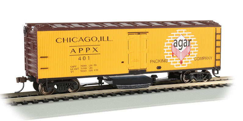 Bachmann 16331 HO Scale Track Cleaning 40' Wood Reefer Agar Packing Co