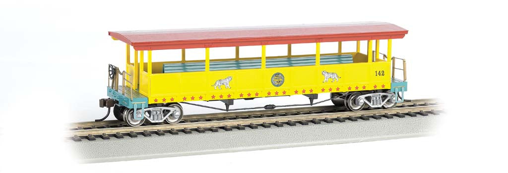 Bachmann 16602 HO Scale Open Side Coach Ringling Brothers Circus
