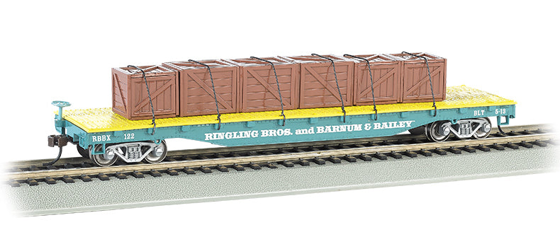 Bachmann 16606 HO Scale Flatcar with Crates Ringling Bros Barnum & Bailey Circus