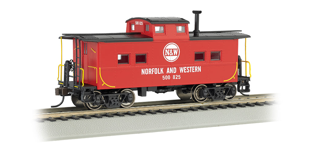 Bachmann 16817 HO Scale Northeastern Caboose Norfolk & Western (Red) N&W 500825 - NOS