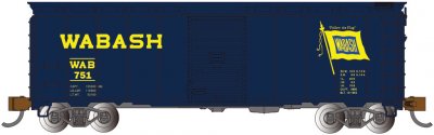 Bachmann 17063 N Scale 40' Boxcar Wabash WAB