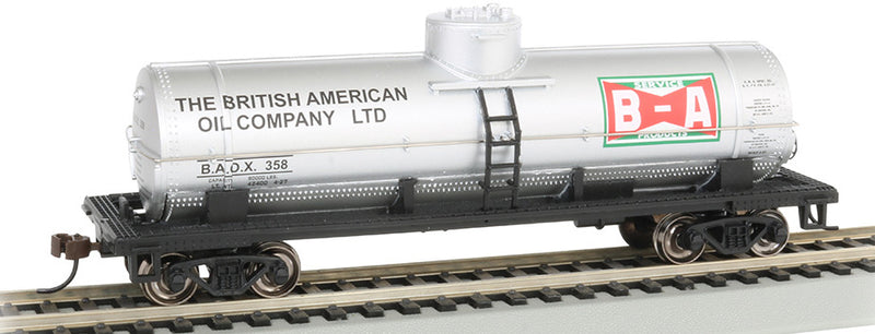 Bachmann 17812 HO Scale Single Dome Tank Car British American Oil BAOX 358