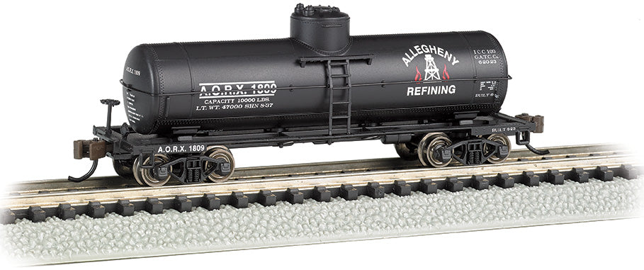 Bachmann 17861 N Scale Single Dome Tank Car Allegheny Refining AORX 1800