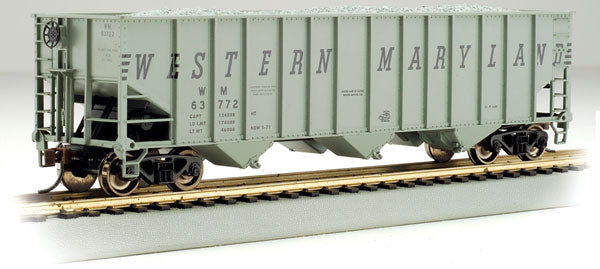 Bachmann 18737 HO Scale 100 Ton 3 Bay Hopper Western Maryland WM 63834