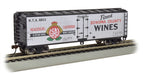 Bachmann 19808 HO Scale 40' 40' Wood Reefer Sonoma Wine