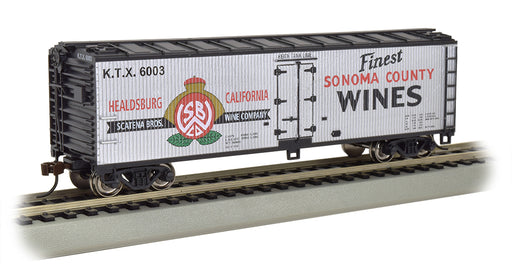 Bachmann 19808 HO Scale 40' 40' Wood Reefer Sonoma Wine