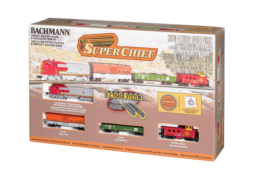 Bachmann 24021 N Scale Super Chief Train Set