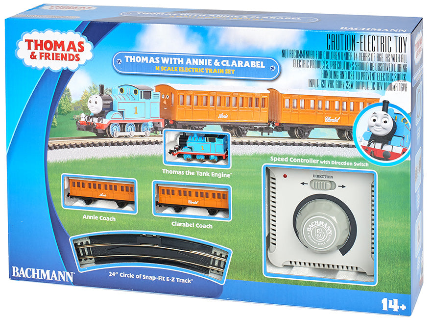 Bachmann 24028 N Scale Thomas the Tank Engine Annie and Clarabel Train Set