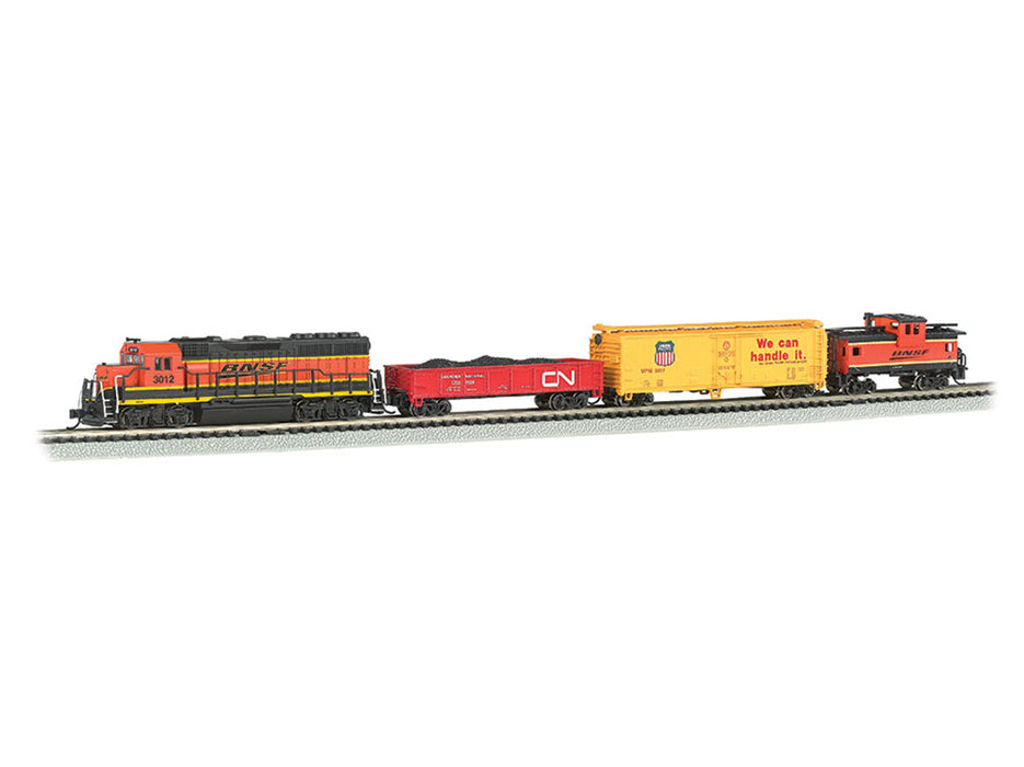 Bachmann 24132 N Scale Roaring Rails BNSF Train Set with DCC and Sound