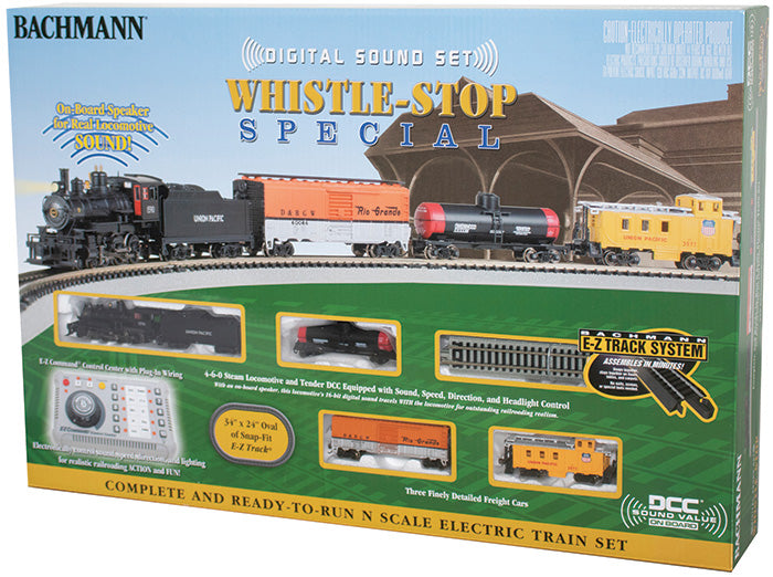 Bachmann 24133 N Scale Whistle Stop Union Pacific UP Steam Train