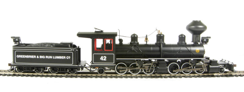 Bachmann 28703 On30 Scale 2-6-6-2 Articulated Loco with Tender Greenbrier Lumber 42 with DCC & Sound