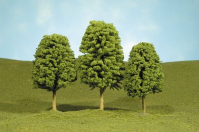 Bachmann 32006 SceneScapes 3-4" Deciduous Trees 3 Pack