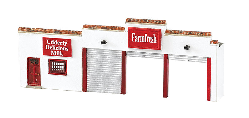 Bachmann 35052 N Scale False Front Building Farm Fresh Dairy Assembled