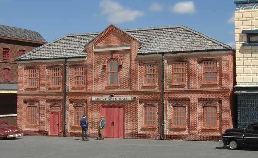 Bachmann 35056 N Scale False Front Building Merchant's Hall Assembled 