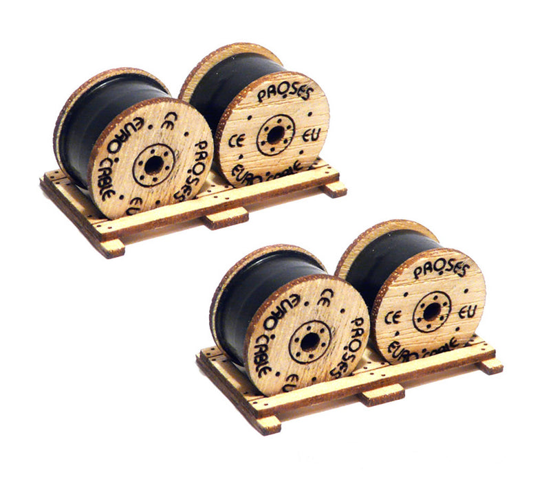 Proses by Bachmann 39108 HO Scale Cable Drums Load 2 Pack