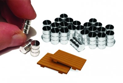 Proses Bachmann 39109 HO Scale Oil Drums with 2 Pallets 24 Pack