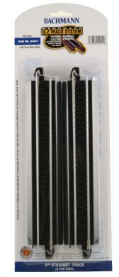 Bachmann 44411 HO Scale Steel E-Z Track 9" Straight (4)