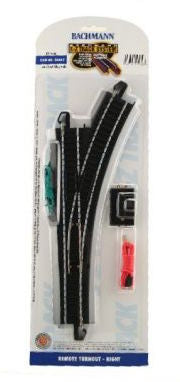 Bachmann 44462 HO Scale Steel E-Z Track Remote Right Hand Switch