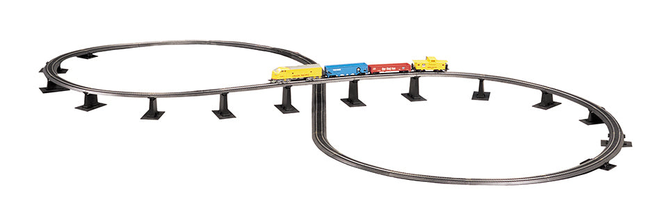 Bachmann 44475 HO Scale Steel E-Z Track Over Under Figure 8 Track Pack