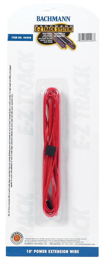Bachmann 44498 E-Z Track 10' Red Terminal Extension Wire