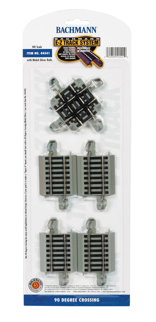 Bachmann 44541 HO Scale E-Z Track 90 Degree Crossing