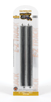 Bachmann 44815 N Scale E-Z Track 10" Straight 6 Pack