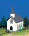 Bachmann 45815 N Scale Country Church with Figure Assembled