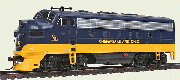 Bachmann 63708 HO Scale EMD F7A Chesapeake & Ohio C&O - Like New USED