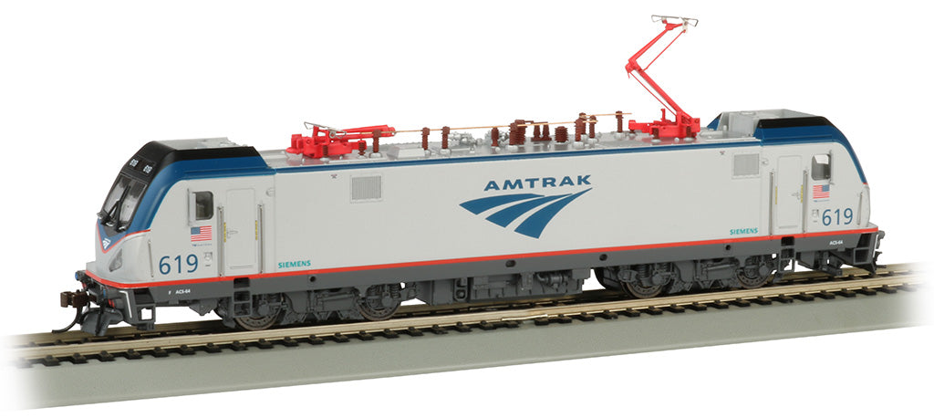 Bachmann 67402 HO Scale ACS-64 Electric Locomotive Amtrak 619 with DCC Sound 