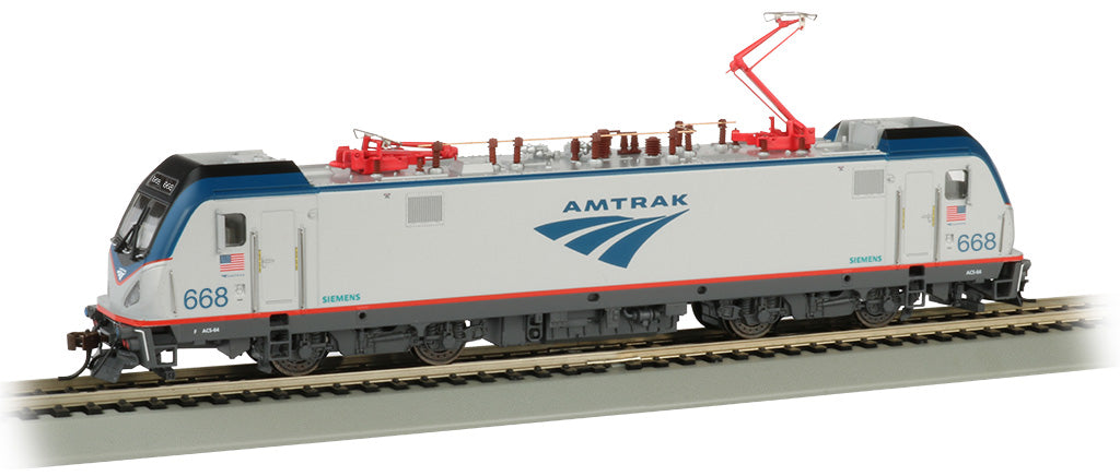 Bachmann 67407 HO Scale ACS-64 Electric Locomotive Amtrak 668 with DCC Sound