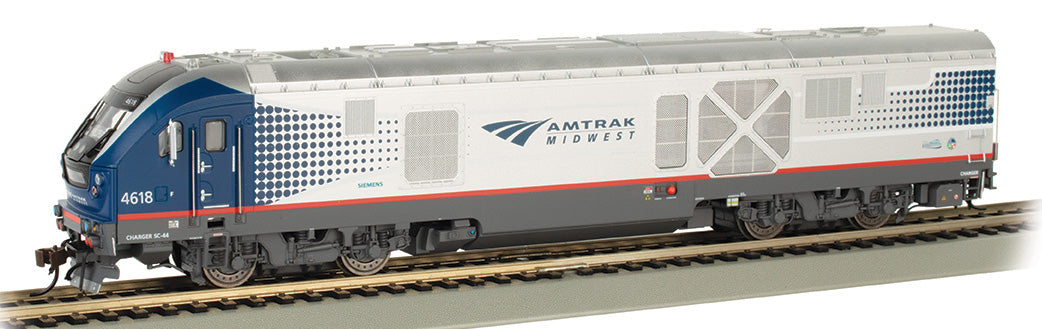 Bachmann 67901 HO Scale Siemens SC-44 Charger Amtrak Midwest 4618 with WOW Sound