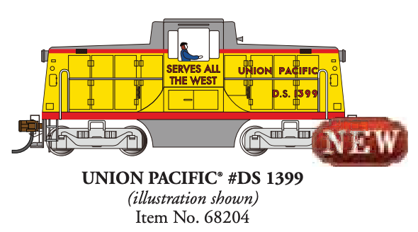 Bachmann 68204 HO Scale GE 44-Ton Diesel Switcher Union Pacific UP DS 1399 DCC Sound
