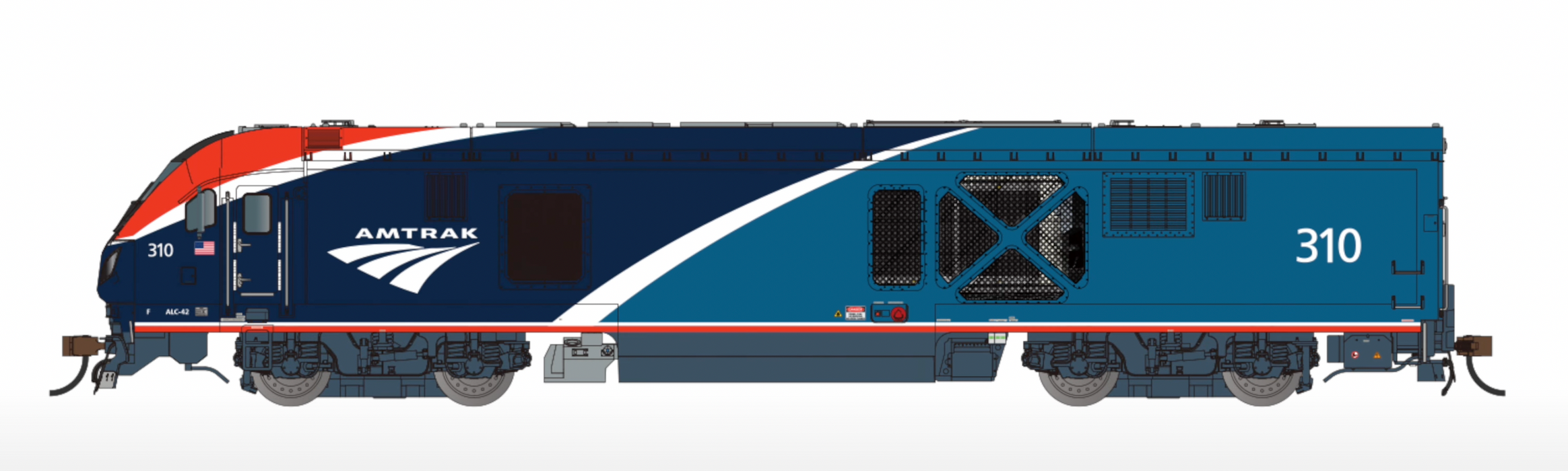 Bachmann 鉄道 Siemens ALC-42 Charger - Amtrak® Phase VI #305 (HO Scale) [68302